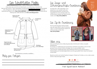 Preview: Lotte und Ludwig Papierschnittmuster Mein Wind und Wetter Parka Erwachsene